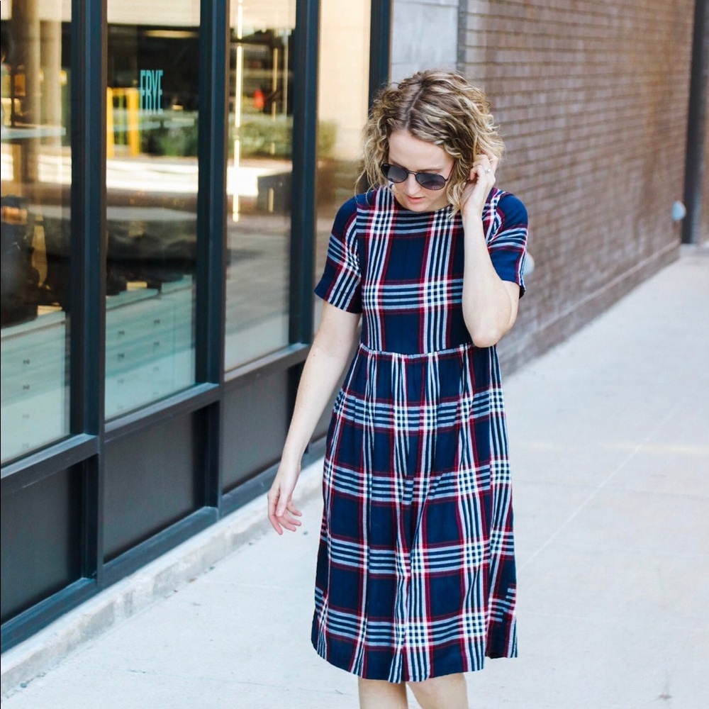 ASOS 100% Cotton Plaid Dress